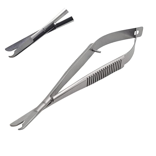 ARTMAN INSTRUMENTS Spring Action Micro Snip Stitch Removing Castroviejo Scissors 5.5 Inches for Fine Stitch Removal, Embroidery, and Micro Surgical Sutures