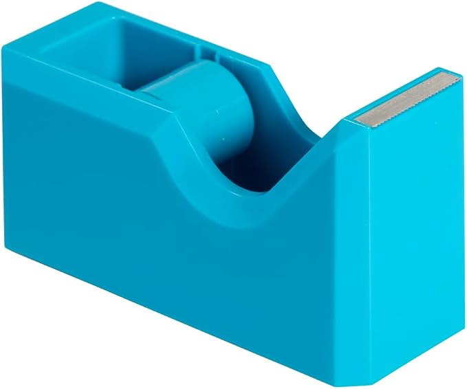 JAM PAPER Colorful Desk Tape Dispensers - Blue - 3/Pack