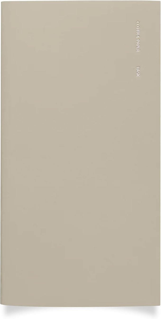 Cloth & Paper Travel Notebook | Task Planner – Ristretto | Pocket Plus To-Do List Planner Notebook 3.2" x 6" | Productivity Planner for Tasks, Priorities, Lists & Daily Planning – Soft Touch Cover