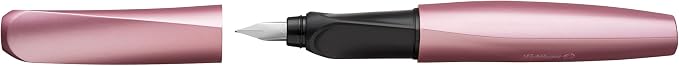 Pelikan Twist Fountain Pen with 1 Ink Cartridge, Medium Nib, Girly Rose, Boxed (806251)