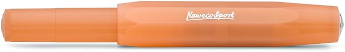 Kaweco Frosted Sport Fountain Pen - Soft Mandarin, Broad