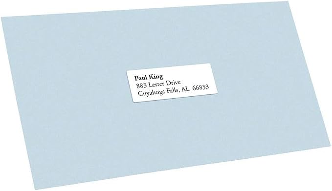 Office Depot White Inkjet/Laser Address Labels, 1in. x 2 5/8in., Box of 7,500, 505-O004-0005