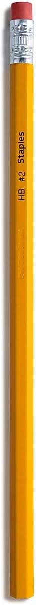 Staples Wooden Pencils, #2 HB Lead, Pre‑Sharpened, 36 Pencils (3 Dozen)