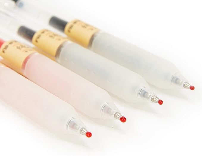 czxwyst X97 Retractable Gel Ink Pens 0.5mm Fine Point (Red Color 12-Pack)