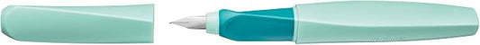Pelikan Twist Fountain Pen with 1 Ink Cartridge, Medium Nib, Neon Mint, Boxed (814850)