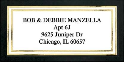 Colorful Images Black and Gold Foil Metallic Return Address Labels | Black and Gold Foil Metallic, 144 Count, Self-Adhesive on Flat-Sheet Labels, Customize with Name & Shipping Address