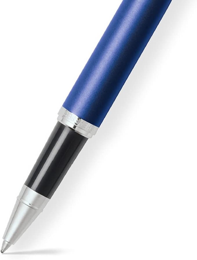 Sheaffer VFM Neon Blue Rollerball Pen with Chrome Trim