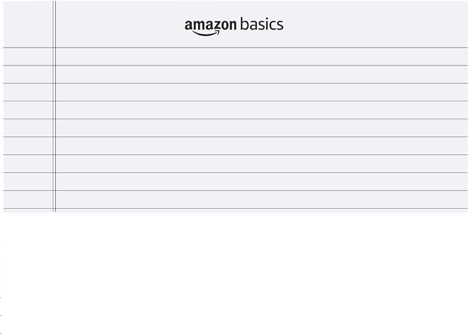 Amazon Basics Legal/Wide Ruled 8-1/2 by 11-3/4 Legal Pad, White, 600 Count (12 Pack of 50 Sheets)