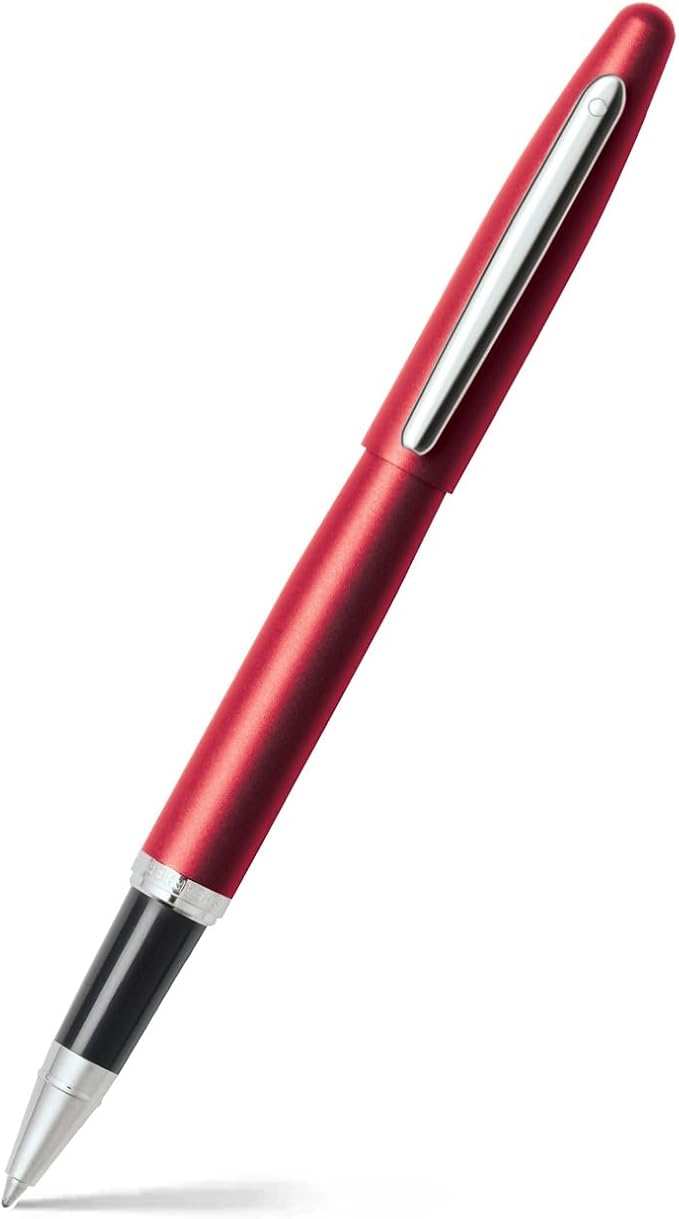 Sheaffer VFM Excessive Red Rollerball Pen with Chrome Trim