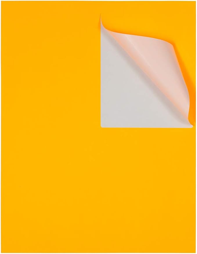 JAM Paper Mailing Address Labels - Extra Large - 4" x 5" - Neon Fluorescent Orange - 120/pack