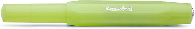 Kaweco Frosted Sport Fountain Pen - Fine Lime, Fine
