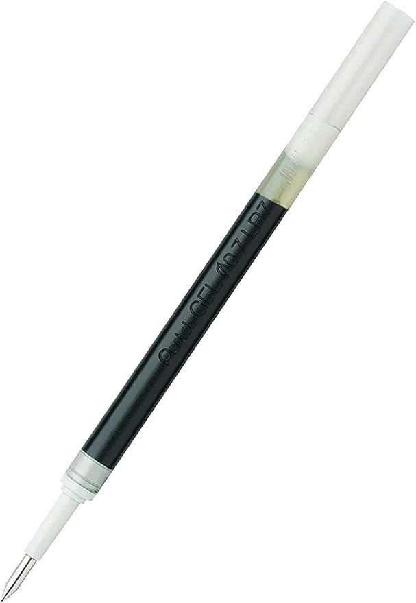 Pentel Energel 0.7 mm Deluxe RTX Liquid Gel Ink Pens, Metal Tip, Pack of 5 Black Pens with 3 Refills | Pack of 5 Black Pens with 3 Refills