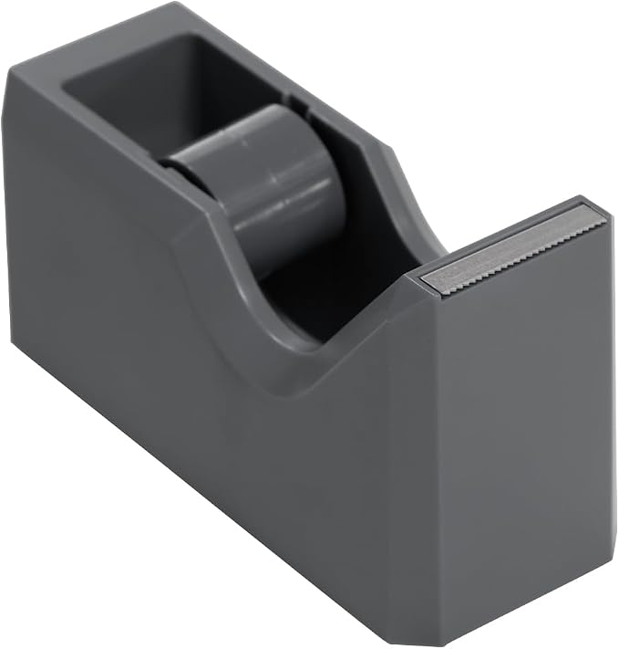 JAM PAPER Colorful Desk Tape Dispensers - Grey - 3/Pack