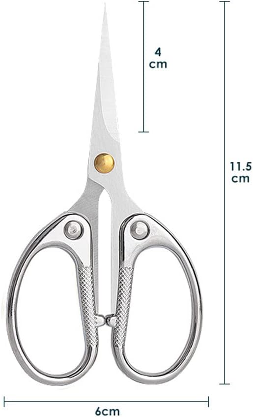 4.5" All Stainless Steel Office Scissors,Ultra Sharp Blade Shears,Sturdy Sharp Scissor for Office Home School Sewing Fabric Craft Paper Multipurpose Scissors Silver