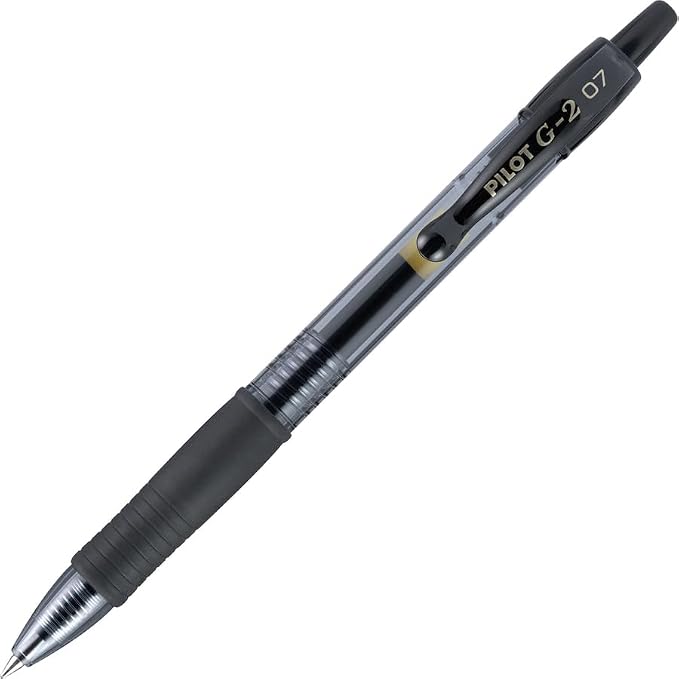 PILOT G2 Premium Gel Roller Pen,Retractable and Refillable,Fine Point 0.7 mm,Black Ink,(Pack of 72)