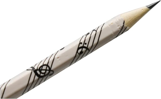 68 PCS Music Pencils with Musical Instruments Patterns - HB Wooden Pencils for School Teachers and Artists