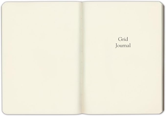 Gallery Leather Journal Notebook - 192 Pages, Softcover, For Men and Women | For Writing, Work & Travel, Handcrafted - Acadia Navy - 8 x 5.5, Desk Grid