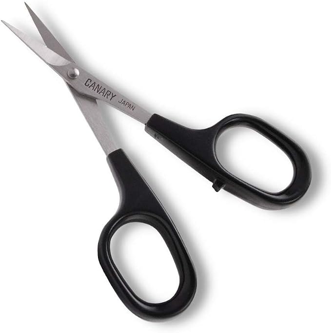 CANARY Japanese Mini Detail Scissors 4", Small Precision Scissors for Paper Crafting, Fabric Cutting, Art Crafts, Eyebrows, Nose Hair, Made in JAPAN