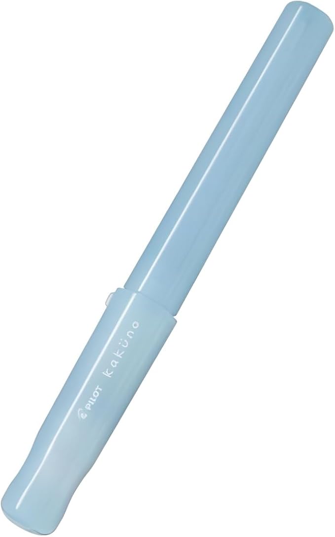 Pilot Kakuno Fountain Pen Madoromi Color Series, Gold (Smiley Face) Fine Nib, Perfect for Beginners and Creative Expression, Light Blue, PFKA-1MDLBF