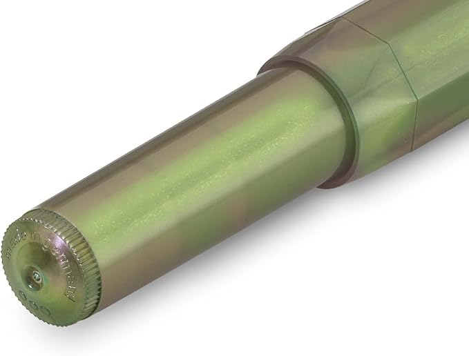 Kaweco LUNAR SPORT Fountain Pen Shadow Green I Premium Reservoir Pen with Steel Nib for Ink Cartridges 13 cm I Nib: EF (Extra Fine)