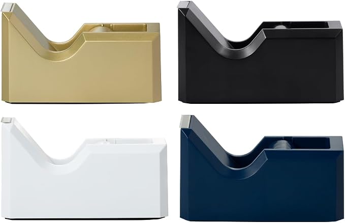 JAM PAPER Colorful Desk Tape Dispensers - Assorted Business Colors - 4/Pack