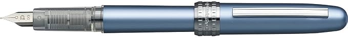 Platinum Fountain Pen, Plaisir Fine Nib, Frosty Blue