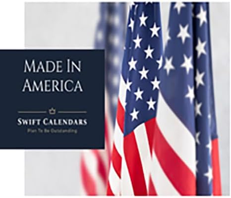 47" x 72" SwiftGlimpse 2027 Wall Calendar Erasable HUGE Jumbo Wet & Dry Erase Laminated 12 Month Annual Yearly Wall Planner, Horizontal, Navy
