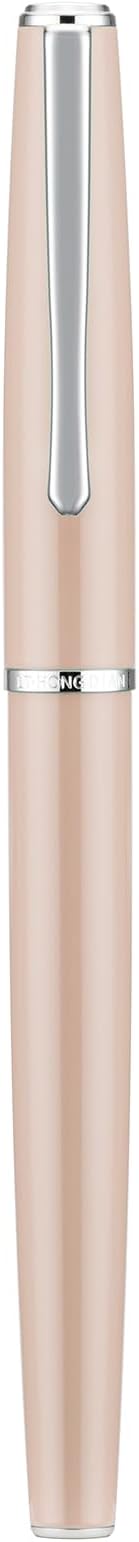 Hongdian 920S Fountain Pen Pink Meta, Steel Fine Point Classic Pen with Ink Converter