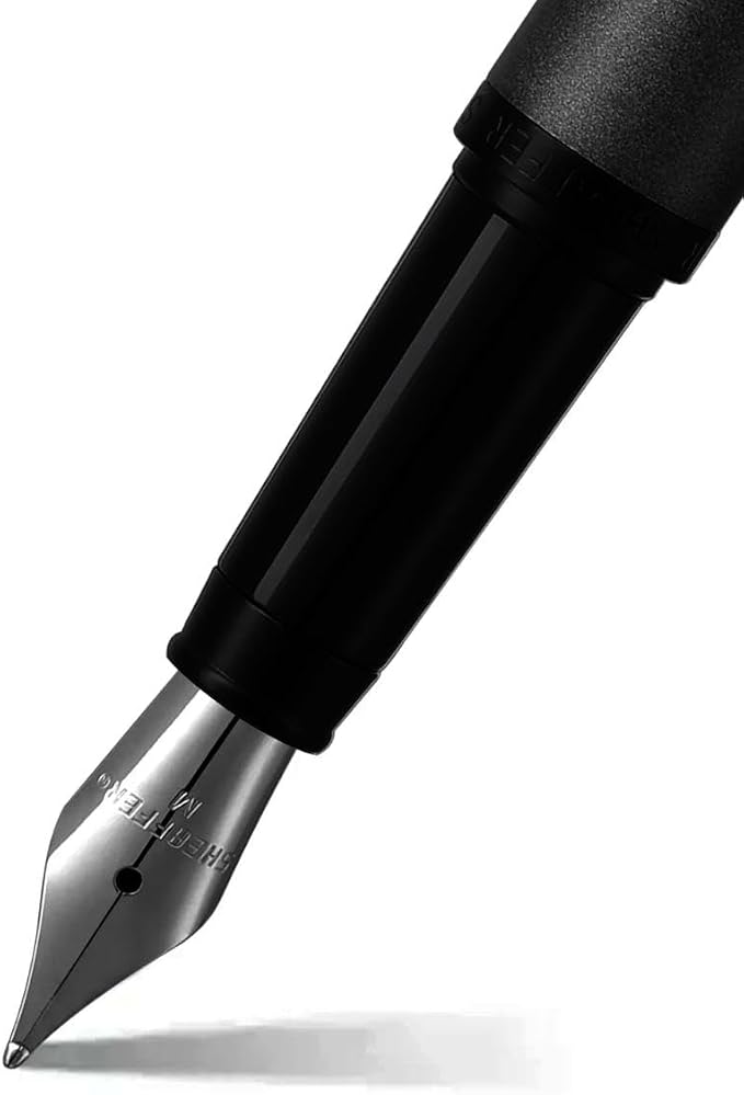Sheaffer VFM Gunmetal Grey Lacquer w/Matte Black Powder Coated Appointments and Medium Nib Fountain Pen