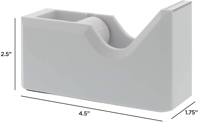 JAM PAPER Colorful Desk Tape Dispensers - White - Sold Individually