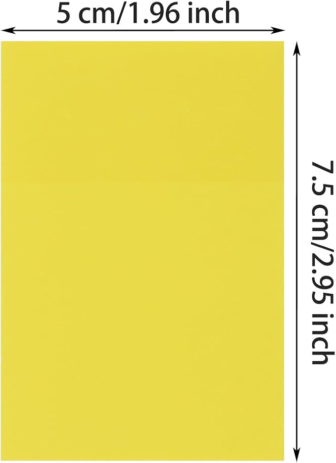 ONLYKXY 2 Pack Rectangle Transparent Sticky Notes 2.95x1.96inch Waterproof Index Sticker Self-Stick Book Tabs 100 Sheets PET Markers Sticky Notes Pad (Yellow)