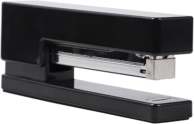 JAM PAPER Office & Desk Sets - 1 Stapler & 1 Tape Dispenser - Black - 2/Pack