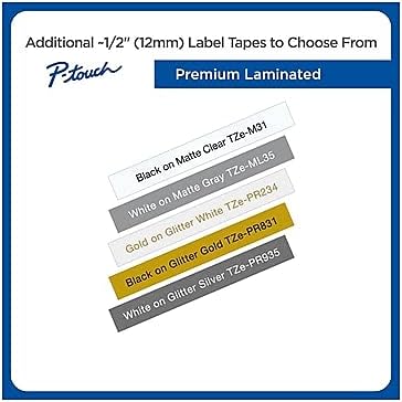 Brother Genuine P-Touch, TZe-231 10-Pack Tape (TZE23110PK) ½â€ (0.47â€) x 26.2 ft. (8m) (Pack of 10) Laminated P-Touch Tape, Black on White
