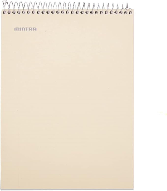 Mintra Office TOP BOUND Durable Spiral Notebooks (Spring Pink, Arctic Ice, Sun Yellow, College Ruled 3pk)