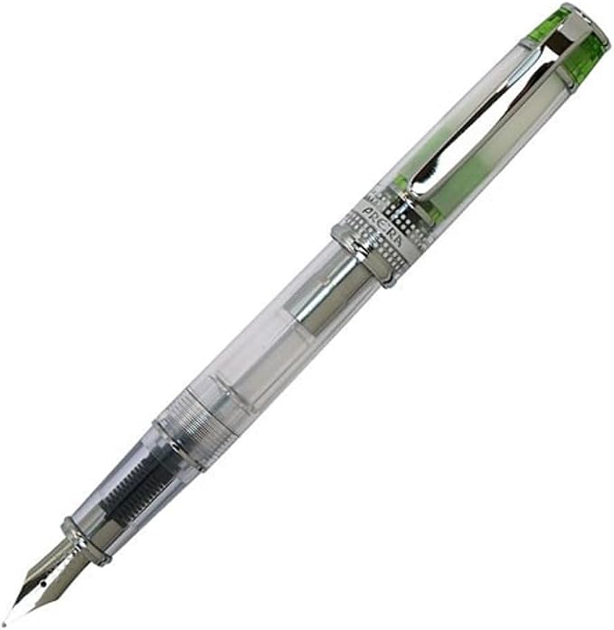 Iro-Ai Pilot Fountain Pen Transparent Green Fine Point P-FPR-1-TLG-F With Original Stylus Ballpoint Touch Pen