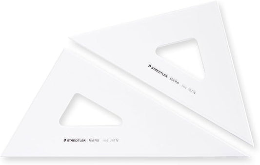 STAEDTLER 564 26 TN Ruler Triangle Ruler for Drafting Set Ink Edge Mars
