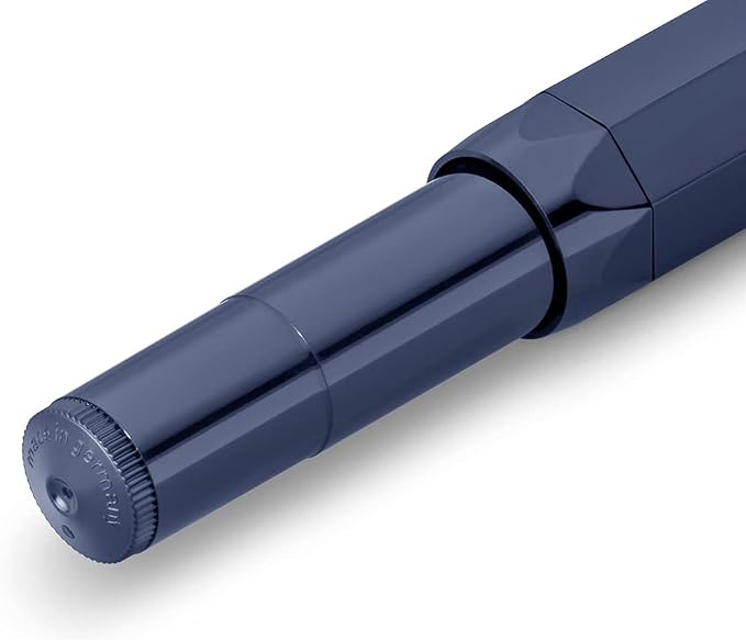 Kaweco CLASSIC SPORT Fountain Pen Navy Blue with 23 Carat Gold-Plated Steel Nib and Iridium Tip for Ink Cartridges I Sport Fountain Pen 13 cm I Nib: B (Broad)
