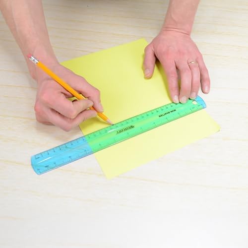 Westcott Shatterproof Ruler, 12-Inch, Blue, 16010