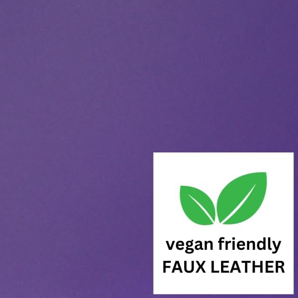 RICCO BELLO Lined Journal Notebook, Purple, 5.7 x 8.4-Inches | Faux Leather Hardcover, College Ruled, 96 Sheets / 192 Pages, Pen Holder, For Work & Notes