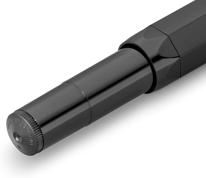 Kaweco CLASSIC SPORT Fountain Pen Black with 23 Carat Gold-Plated Steel Nib and Iridium Tip for Ink Cartridges I Sport Fountain Pen 13 cm I Nib: EF (Extra Fine)