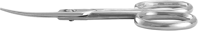 JARVISTAR Small Embroidery Curved Scissors, 4” Forged Stainless Steel Detail Craft Cutter, Sharp Pointed Tip for Fabric Sewing, Needlework, Yarn and DIY Crafts