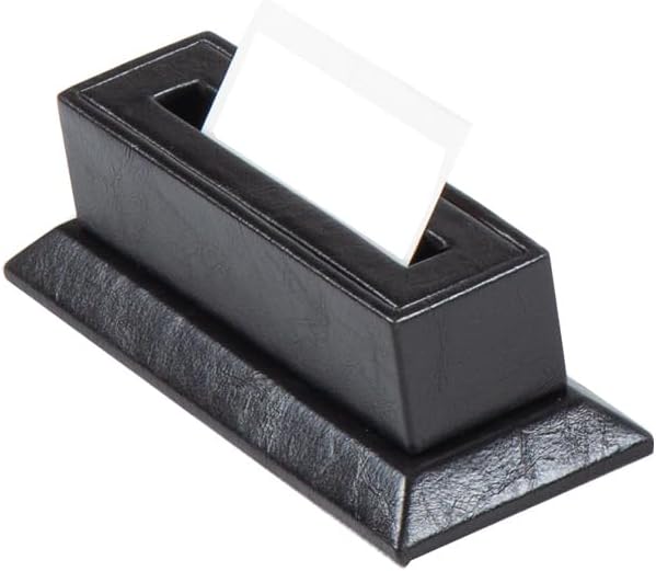 Bonded Leather Desk Organizer Set – Executive 12-Piece Desk Pad, Name Plate, Pens, Coasters & Office Accessories – Office Organization & Decor