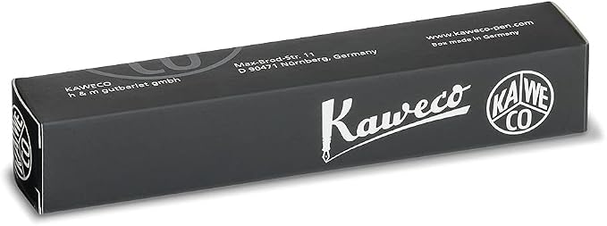 Kaweco CLASSIC SPORT Fountain Pen Green with 23 Carat Gold-Plated Steel Nib and Iridium Tip for Ink Cartridges I Sport Fountain Pen 13 cm I Nib: F (Fine)