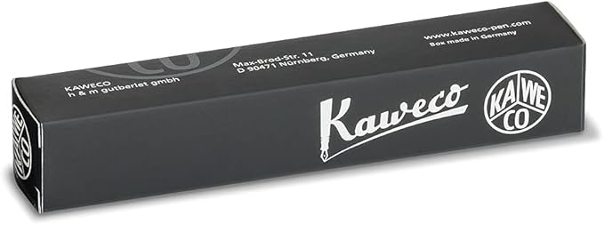 Kaweco CLASSIC SPORT Fountain Pen White with 23 Carat Gold-Plated Steel Nib and Iridium Tip for Ink Cartridges I Sport Fountain Pen 13 cm I Nib: BB (Extra Broad)