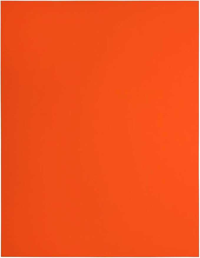 JAM PAPER Shipping Address Labels - Rectangular - 1 1/3 x 4 - Neon Deep Red/Orange - 126/pack