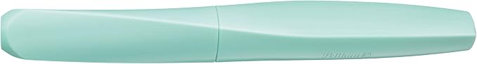Pelikan Twist Fountain Pen with 1 Ink Cartridge, Medium Nib, Neon Mint, Boxed (814850)