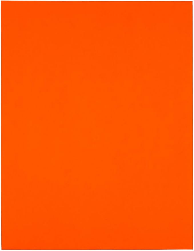 JAM PAPER Shipping Address Labels - 4 x 5 - Quarter Page/Extra Large - Neon Deep Red/Orange - 120/Pack
