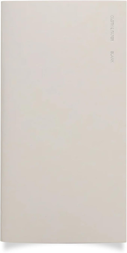 Cloth & Paper Travel Notebook | Blank Notebook – Angora | Pocket Plus Writing Journal 3.2" x 6" | Unlined Notebook for Writing, Sketching, Creative Planning, Journaling & Notes – Soft Touch Cover
