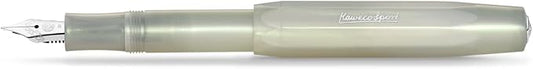 Kaweco LUNAR SPORT Fountain Pen Light Green I Premium Reservoir Pen with Steel Nib for Ink Cartridges 13 cm I Nib: BB (Extra Broad)