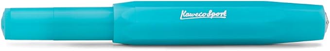 Kaweco FROSTED SPORT Fountain Pen Light Blueberry I Premium Fountain Pen for Ink Cartridges I Exclusive Fountain Pen 13 cm I Nib: BB (Extra Broad)